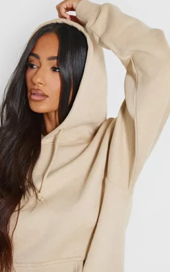 Petite Sand Ultimate Basic Oversized Hoodie