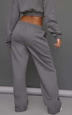 Petite Steel Blue Wide Leg Seam Detailed Sweatpants