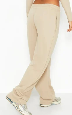 Petite Stone Logo Wide Leg Sweatpants