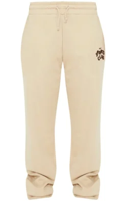 Petite Stone Logo Wide Leg Sweatpants