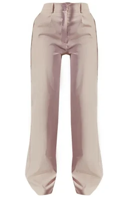 Petite Stone Peach Skin Straight Leg Pants