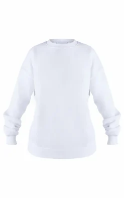 Petite White Ultimate Basic Oversized Sweatshirt