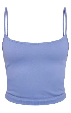 Petrol Seamless Basic Gym Cami Top