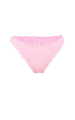 Pink Ruched Frill Soft Touch Panties