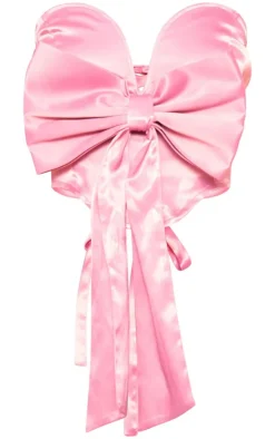 Pink Satin Bow Corset