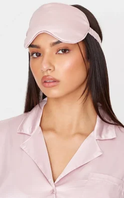 Pink Satin Eye Mask