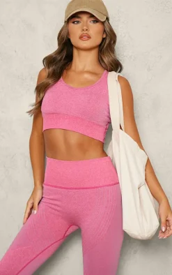 Pink Seamless High Waist Leggings