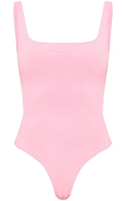 Pink Seamless Lingerie Bodysuit