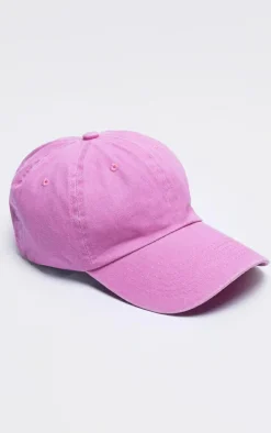 Pink Washed Denim Cap