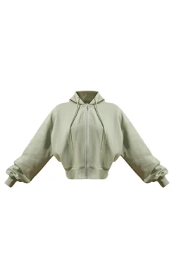 Pistachio Chill Club Puff Print Zip Up Jacket