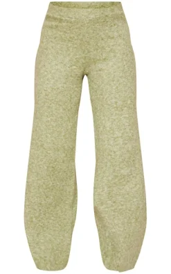 Pistachio Luxe Knit Side Rib Pants