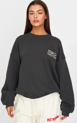 Pitch Studio Archive Embroidered Oversized Sweatshirt