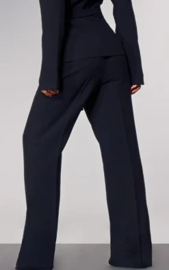 PLT Label Black Tailored Straight Leg Pants