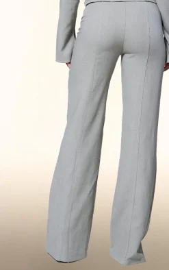 PLT Label Sage Green Contrast Stitch Tailored Pants