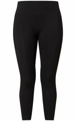 PLT RUN Black Sculpt Pocket Detail Cropped Leggings