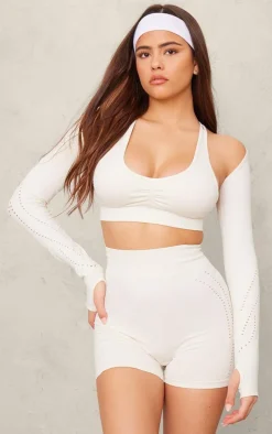 PLT SPORT Bone Seamless Laser Cut Yoga Shrug