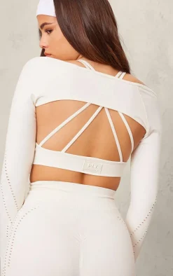 PLT SPORT Bone Seamless Laser Cut Yoga Shrug