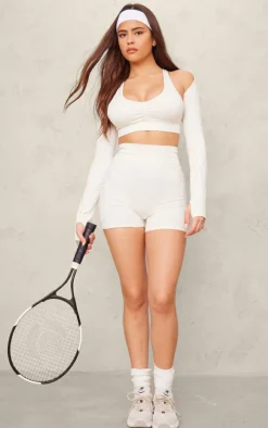 PLT SPORT Bone Seamless Laser Cut Yoga Shrug