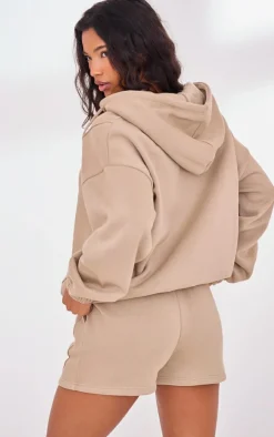 PLT SPORT Light Mocha Marl Zip Up Hoodie