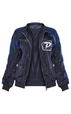 PLT SPORT Navy Shell Panel Windbreaker