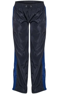 PLT SPORT Navy Shell Panel Tracksuit Sweatpants