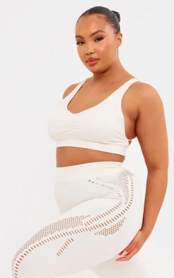 PLT SPORT Plus Bone Seamless Laser Cut Sports Bra