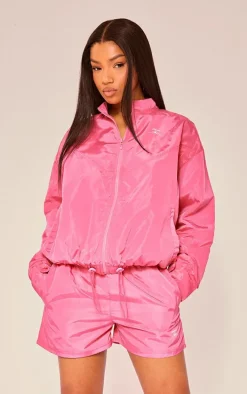 PLT SPORT Raspberry Shell Badge Zip Up Jacket