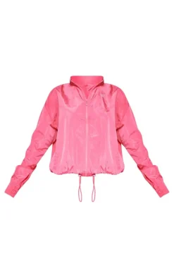 PLT SPORT Raspberry Shell Badge Zip Up Jacket
