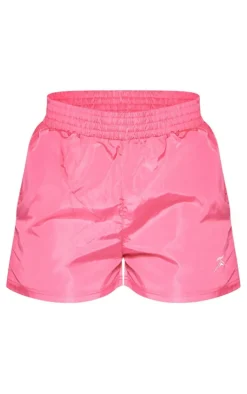 PLT SPORT Raspberry Shell Badge Runner Shorts