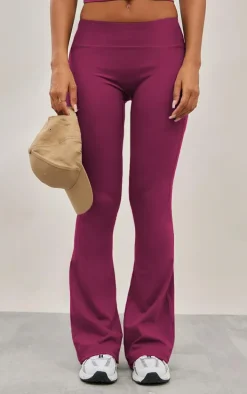 Plum Sculpt Flare Yoga Pants