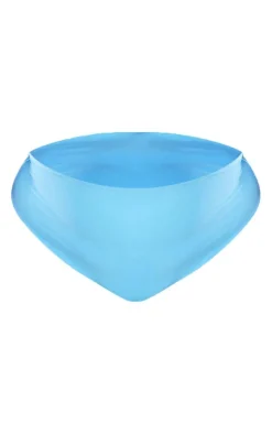 Plus Aqua High Waist Bikini Bottoms