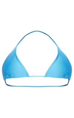 Plus Aqua Triangle Bikini Top