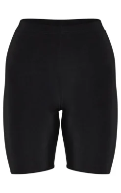 Plus Bella Black Slinky High Waisted Bike Shorts