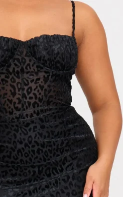 Plus Black Animal Devoure Maxi Dress