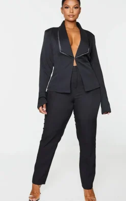 Plus Black Avani Suit Pants