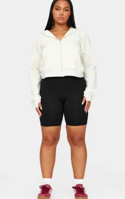 Plus Black Basic Bike Shorts