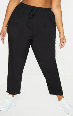 Plus Black Casual Pants