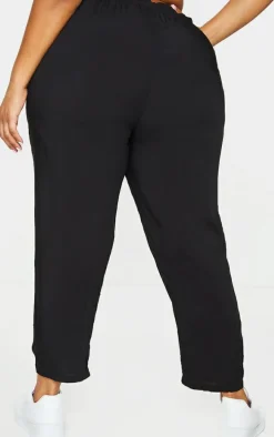 Plus Black Casual Pants