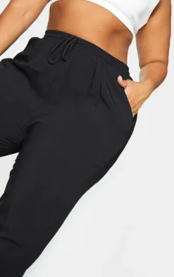 Plus Black Casual Pants