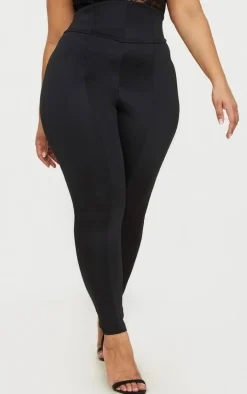 Plus Black Extreme High Waist Leggings