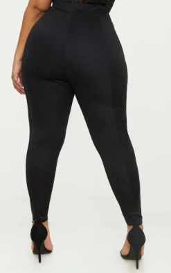 Plus Black Extreme High Waist Leggings
