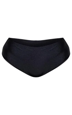 Plus Black Mix And Match High Waist Bikini Bottoms