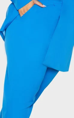 Plus Blue Cropped Pants