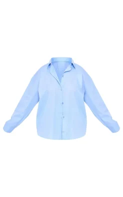 Plus Blue Oversized Shirt