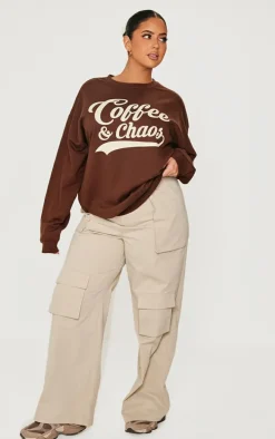 Plus Chocolate Coffee And Chaos Sweatshirt