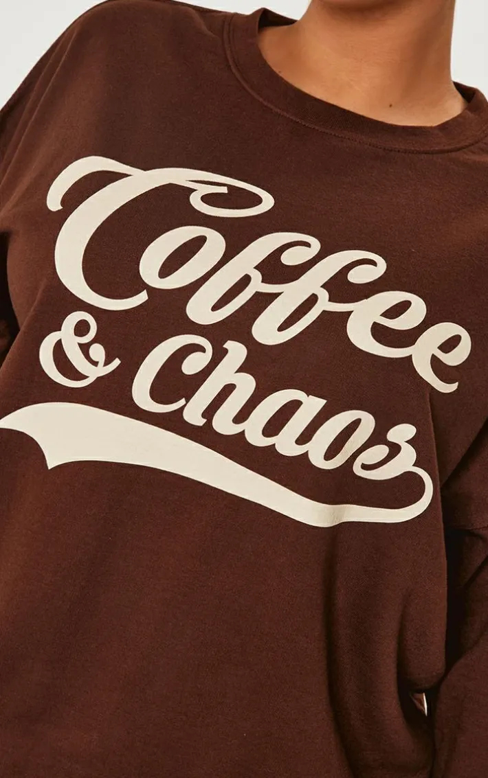 Plus Chocolate Coffee And Chaos Sweatshirt