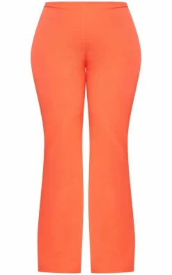 Plus Deep Orange Wide Leg Pants