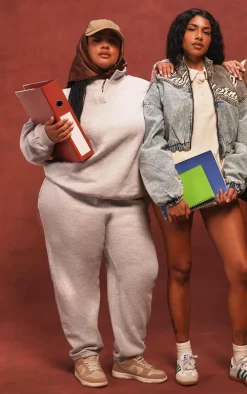 Plus Grey Marl Casual Sweat Sweatpants