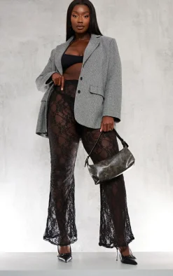 Plus Grey Tailored Oversized Blazer