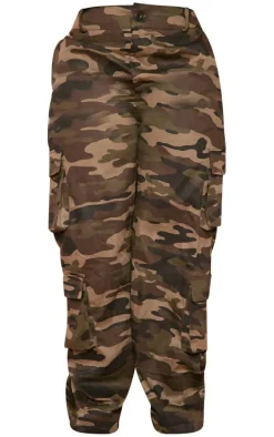 Plus Khaki Camo Cargo Pants